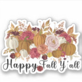 Sticker Joyeux automne Y'all (Devant)