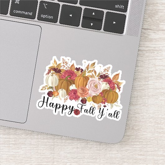 Sticker Joyeux automne Y'all (Détail)