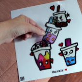 Sticker Joyeux Boba Tea Bubble Teas Bobas Kawaii