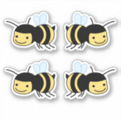 Sticker Joyeux bourdonnement d'abeilles autour de la série (Devant)