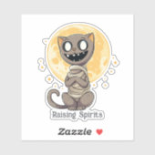 Sticker Joyeux chat maman (Feuille)