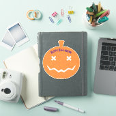 Sticker Joyeux Citrouille de Parties scintillant Halloween (Couverture iPad)