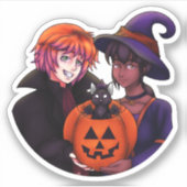 Sticker Joyeux costumes d'Halloween (Devant)