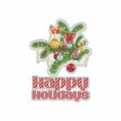 Sticker Joyeux Décal des Fêtes (Devant)