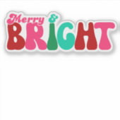 Sticker Joyeux et lumineux - Noël Maximal (Devant)