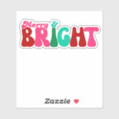 Sticker Joyeux et lumineux - Noël Maximal (Feuille)