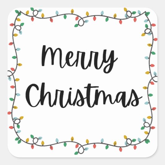 Sticker Joyeux feux de Noël (Devant)