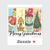 Sticker Joyeux Grinchmas Collage de vacances (Feuille)