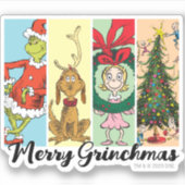 Sticker Joyeux Grinchmas Collage de vacances (Devant)