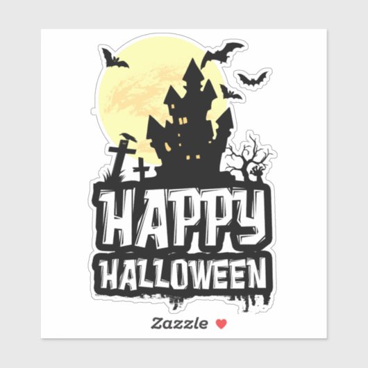 Sticker Joyeux Halloween (Feuille)