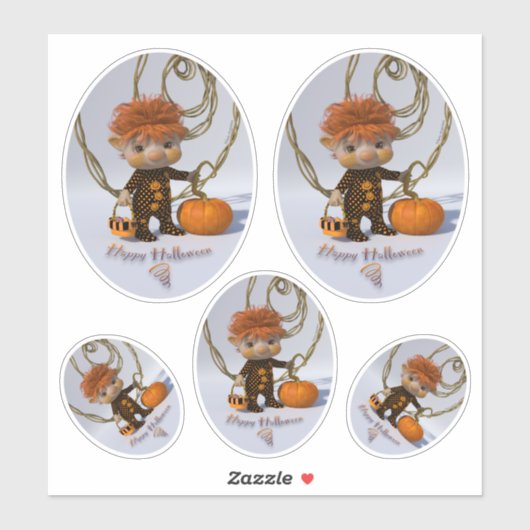 Sticker Joyeux Halloween (Feuille)