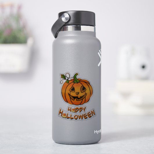 Sticker Joyeux Halloween | CITROUILLE | maïs-bonbons (HydroFlask)