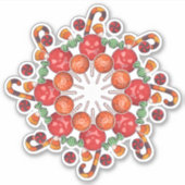 Sticker Joyeux Halloween | Collage de bonbons Trick Or Tre (Devant)