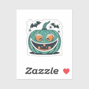 Sticker Joyeux Halloween ! Découpez une citrouille !