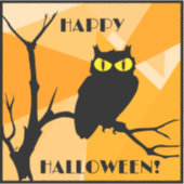 Sticker Joyeux Halloween noir orange (Devant)