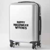 Sticker Joyeux Halloween Sorcières (Sur valise)