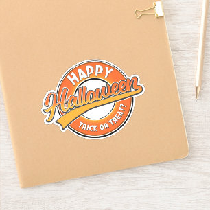 Sticker Joyeux Halloween Tock ou Treat?