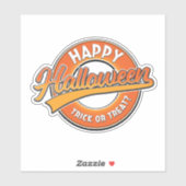 Sticker Joyeux Halloween Tock ou Treat? (Feuille)