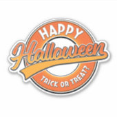 Sticker Joyeux Halloween Tock ou Treat? (Devant)