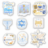 Sticker Joyeux Hanoukka (Devant)