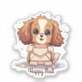 Sticker Joyeux Mail Dog (Recto)