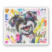Sticker Joyeux Mail Dog (Recto)