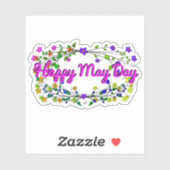 Sticker Joyeux May Day (Feuille)
