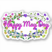 Sticker Joyeux May Day (Devant)