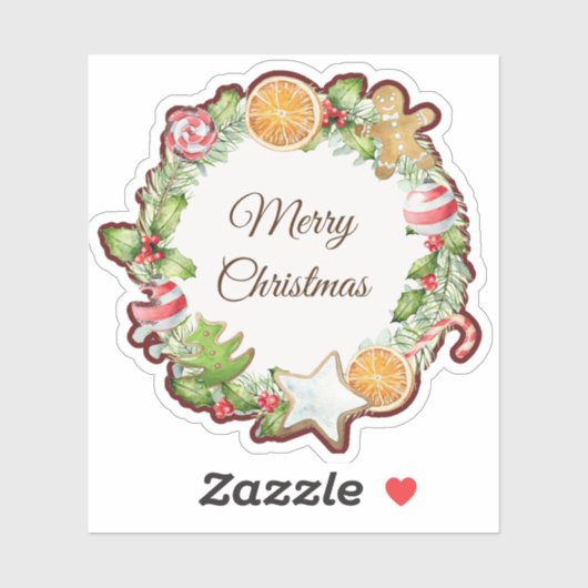 Sticker Joyeux Noël (Feuille)