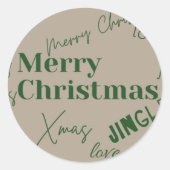 Sticker Joyeux Noël (Devant)