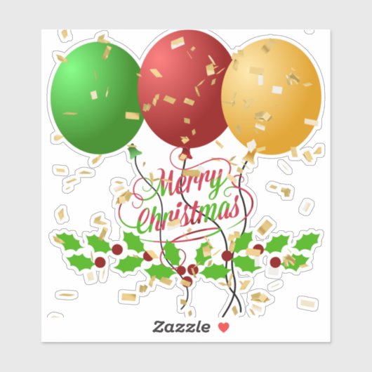 Sticker Joyeux Noël (Feuille)