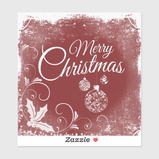 Sticker "Joyeux Noël" (Feuille)