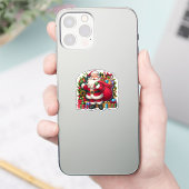 Sticker Joyeux Noël au Père Noël (Téléphone)