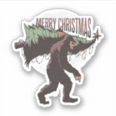 Sticker Joyeux Noël Bigfoot (Devant)