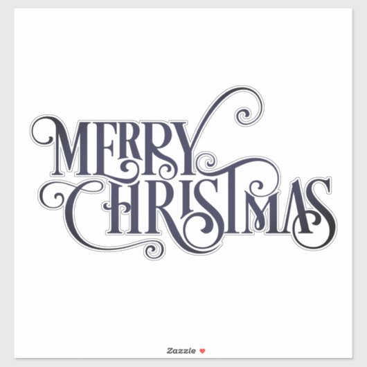 Sticker Joyeux Noël classique (Feuille)