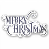 Sticker Joyeux Noël classique (Devant)