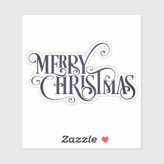 Sticker Joyeux Noël classique (Feuille)