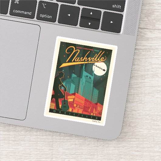 Sticker Joyeux Noël de Nashville (Détail)