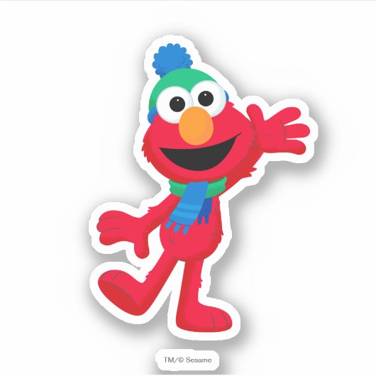 Sticker Joyeux Noël d'Elmo (Devant)