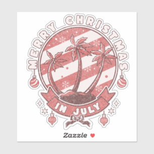 Sticker Joyeux Noël en juillet