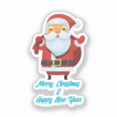 Sticker Joyeux Noël et Bonne Année (Recto)