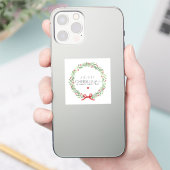 Sticker Joyeux Noël et Joyeuses fêtes (Téléphone)