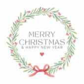 Sticker Joyeux Noël et Joyeuses fêtes (Recto)