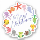 Sticker Joyeux Noël Halloween Nouvel An (Devant)