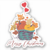 Sticker Joyeux Noël Halloween Nouvel An (Devant)