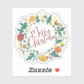 Sticker Joyeux Noël Halloween Nouvel An (Feuille)