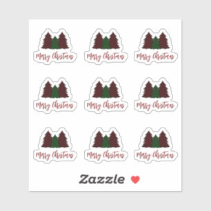 Sticker Joyeux Noël Joyeux emballage cadeau par courrier é