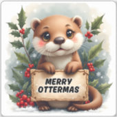 Sticker Joyeux Noël Ottermas (Devant)