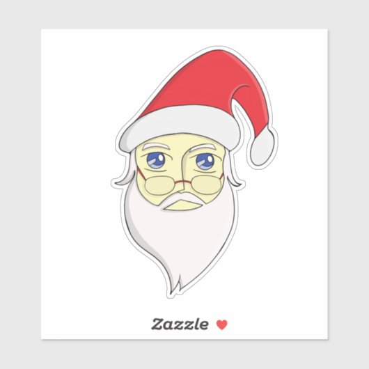Sticker Joyeux Noël Père Noël (Feuille)