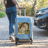 Sticker Joyeux Noël Père Noël classique antique (Valise Insitu)